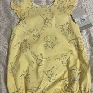 NWT Disney Primark Dumbo Romper in Lemon